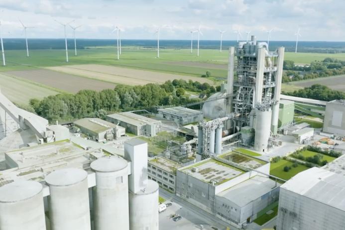 Holcim's cement plant in Lägerdorf, Germany
