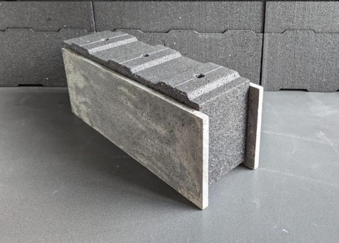 A concrete block