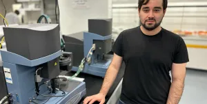 A photo of Drexel University PhD candidate Mohammad Houshmand in a laboratory