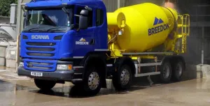 Ready-mixed concrete truck