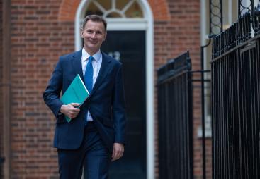 The Chancellor of the Exchequer Jeremy Hunt leaves 11 Downing Street
