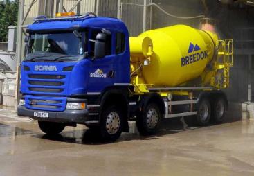 Ready-mixed concrete truck