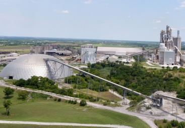 Hunter cement plant in South Texas