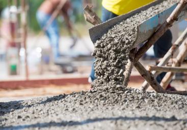 Concrete being poured
