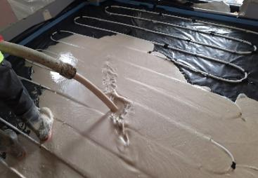 Gypsol flowing screed