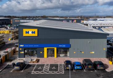An aerial view of MKM’s Cheltenham site is its first to be designed and built entirely to BREEAM Excellent standards. Image: MKM.