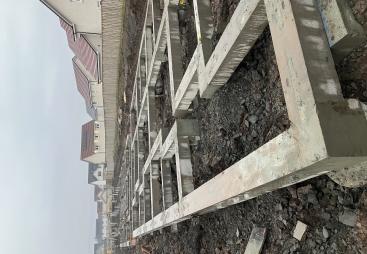 RBL's sustainable precast foundation system in use for Dundas’ residential development in Bishopton, Scotland.