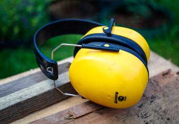 Yellow ear defenders 