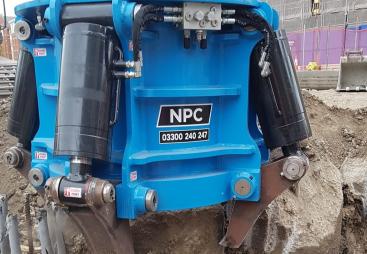 NPC's HDCFA cropper fitted with the new hardened steel chisel system, now standard across its range.