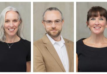 Andrea Charlson and Jake Attwood-Harris join as senior built environment sustainability specialists, with architect Helen Raymond consulting