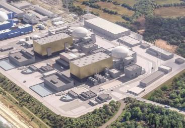 CGI of the completed Sizewell C nuclear power station, where Heidelberg Materials will supply 35,000m³ of concrete for the cut-off wall.