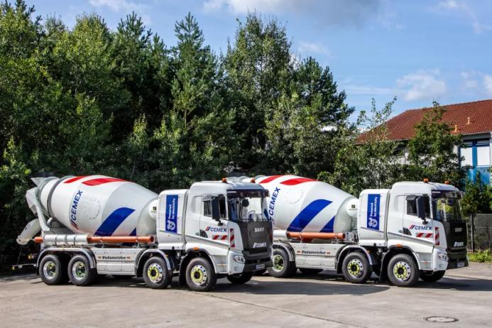 Cemex’s new, fully electric, zero exhaust emission iONTRON eMixer ready-mixed concrete truckmixers