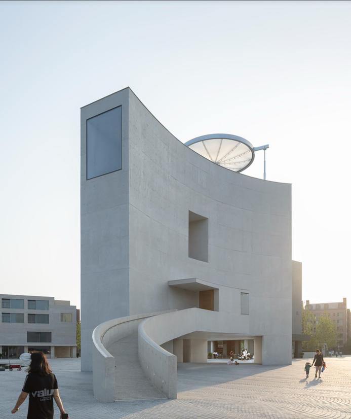 A concrete chapel