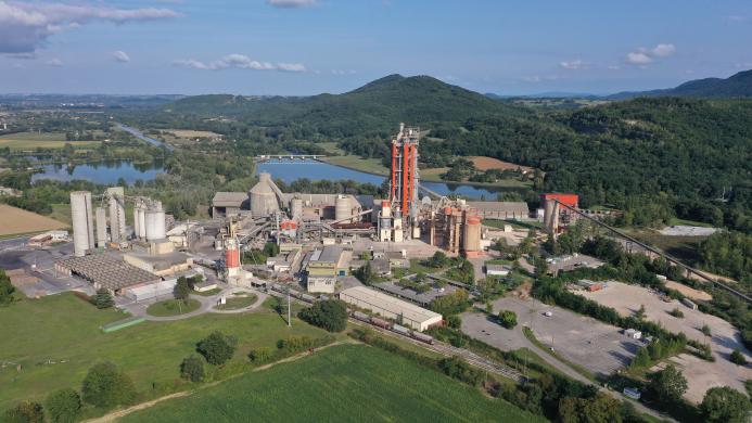 A l;arge scale carbon capture and storage project photographed from the air