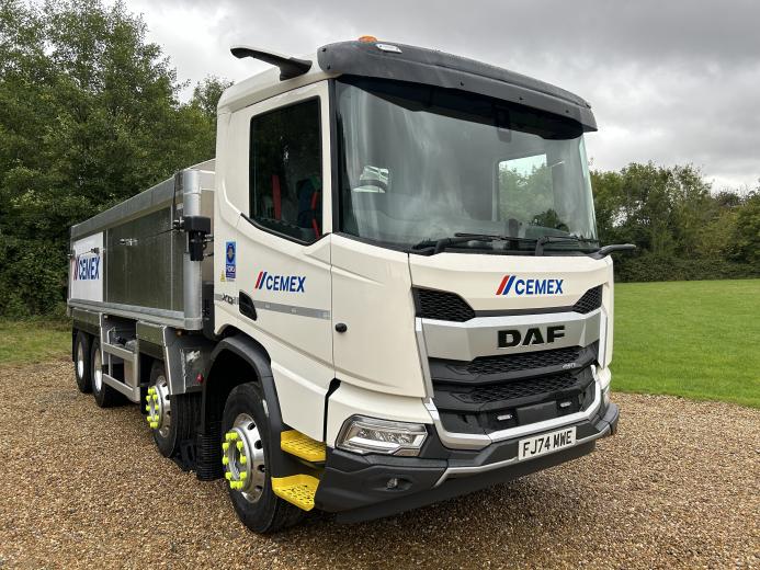 One of Cemex's new DAF XD models.