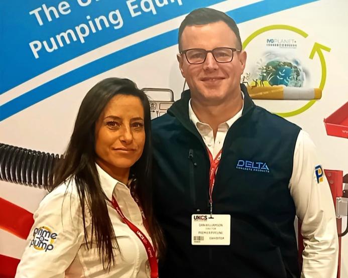Gabi and Dan Williamson at the UK Concrete Show 2025 