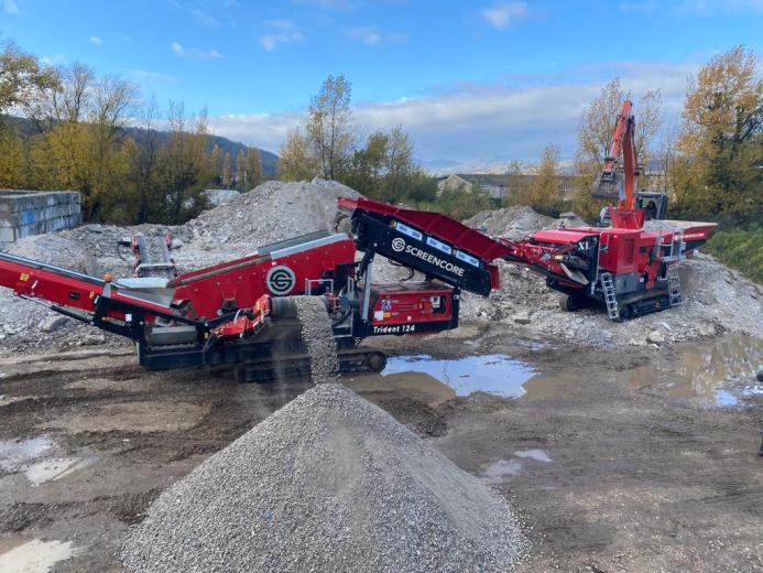Screencore’s XJ Dual-Power jaw crusher,