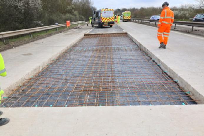 Essential maintenance on the M54 between junctions 2 and 4. Image: National Highways.