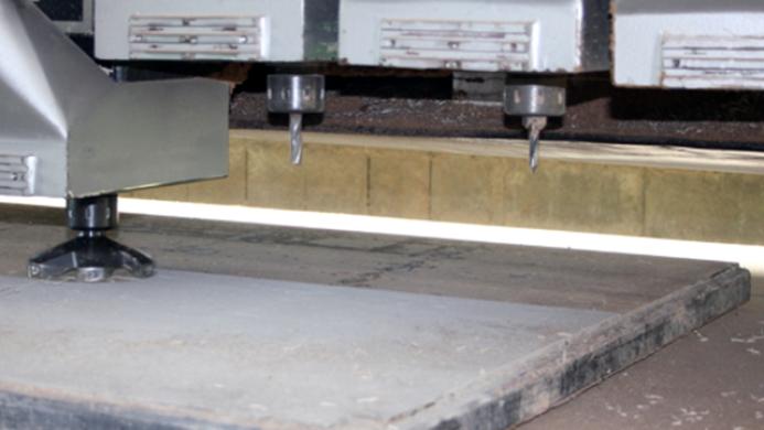 PERI Pave production pallet undergoing resurfacing as part of the ReLife refurbishment process – extending its life by up to seven years.