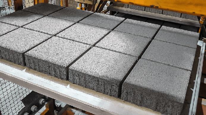 PERI Pave production pallets ensure precision and quality in every concrete block.