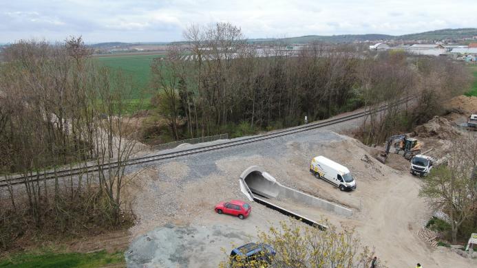 the completed bridge