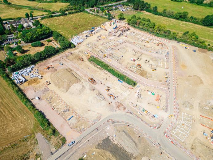 Precast piles and beams from RBL form the foundation for 87 new homes at King George Park in Swindon.