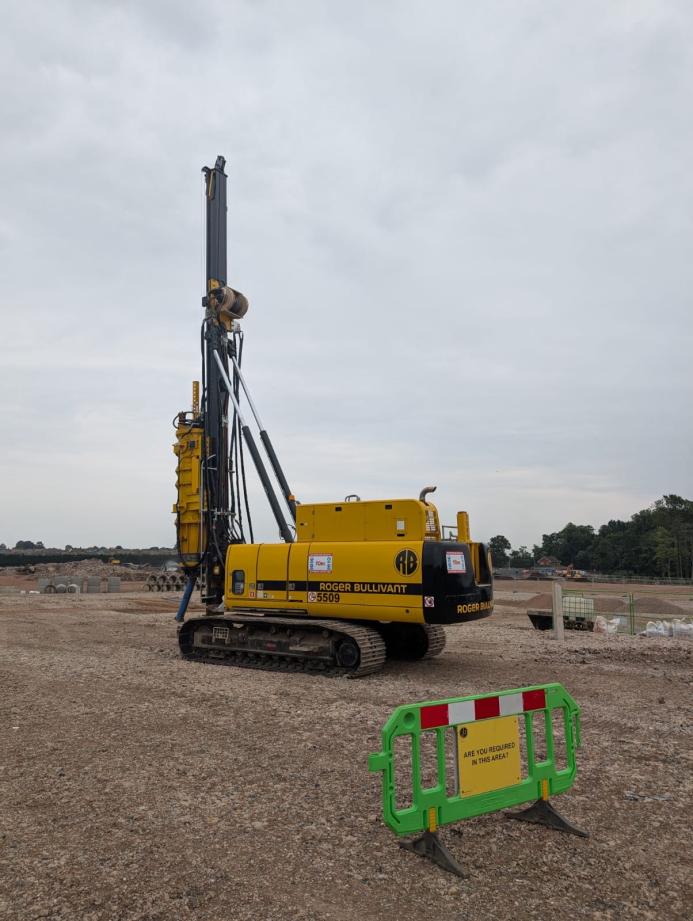 RBL’s driven precast concrete piles installed on the latest Drakelow phase for Taylor Wimpey.