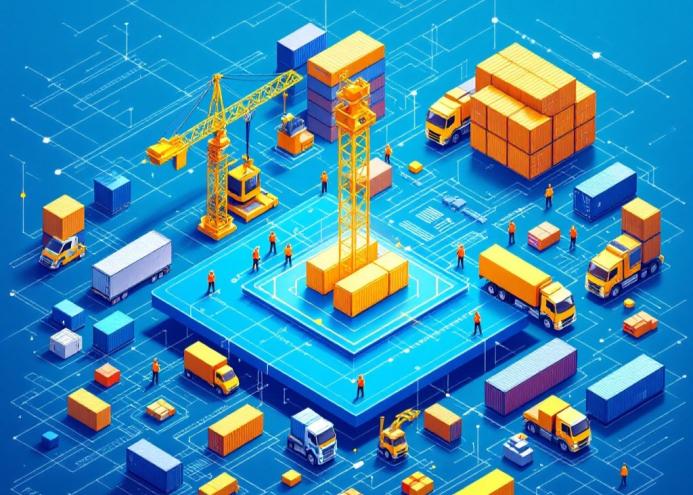 A digital construction supply chain