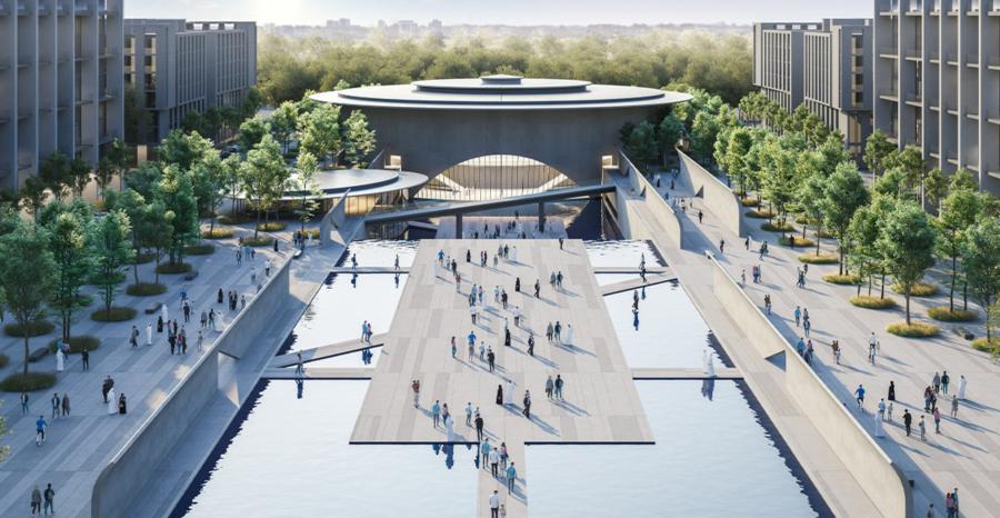 Japan’s TadaoAndo unveils designs for Arada’s Il Teatro at Aljada, a cylindrical performing arts centre in Sharjah, UAE