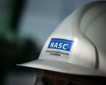 Hard hat with NASC logo