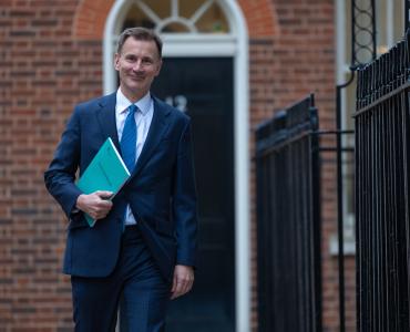 The Chancellor of the Exchequer Jeremy Hunt leaves 11 Downing Street