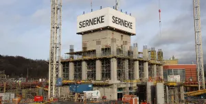 Doka formwork being used during construction of Gothenburg’s first skyscraper, the 247m-high Karlatornet