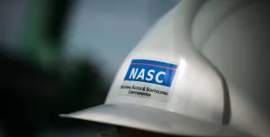 Hard hat with NASC logo