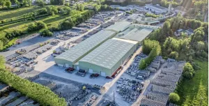 An aerial photo of Tracey Concrete's current manufacturing base just outside Enniskillen.