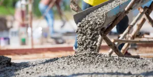 Concrete being poured