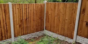 Brown fence panels 