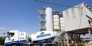 The BEV ready-mix concrete vehicle at Raisby Quarry
