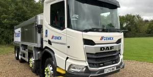 One of Cemex's new DAF XD models.