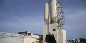 The Wallan site includes four cementitious silos, 10 ground bins for raw materials, a modern office with driver amenities, and undercover truck parking. 