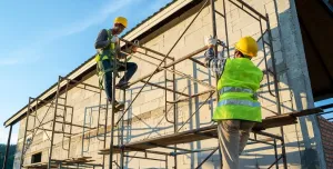 Scaffolders at work. Image: Creative Commons.