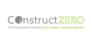 The Construction Leadership Council’s Construct Zero grey and green logo