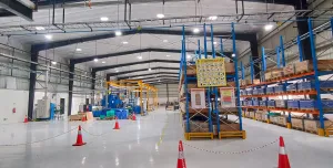 The interior of Hydreco's new plant in Nelamangala, India.