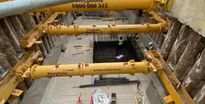A large basement under construction in London.