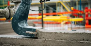 The Instatiq P1 printer head applying solid concrete walls directly on site, cutting build time and emissions.