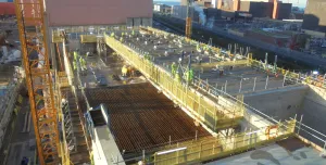 ABM Precast supplied bespoke precast beams for the multi-bay roof structure of Sellafield’s new SIXEP Continuity Plant.