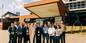 Founders of the International Access and Scaffolding Association at ScaffEx25 in Manchester