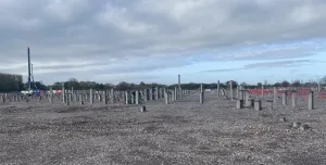 Work is under way on Building One of the Agratas EV Giga Battery Factory in Bridgwater, Somerset, where National Pile Croppers is supplying equipment for 17,000 piles.