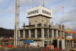 Doka formwork being used during construction of Gothenburg’s first skyscraper, the 247m-high Karlatornet