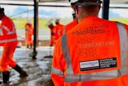 Workers at the Graphene Engineering Innovation Centre (GEIC), Manchester