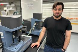 A photo of Drexel University PhD candidate Mohammad Houshmand in a laboratory